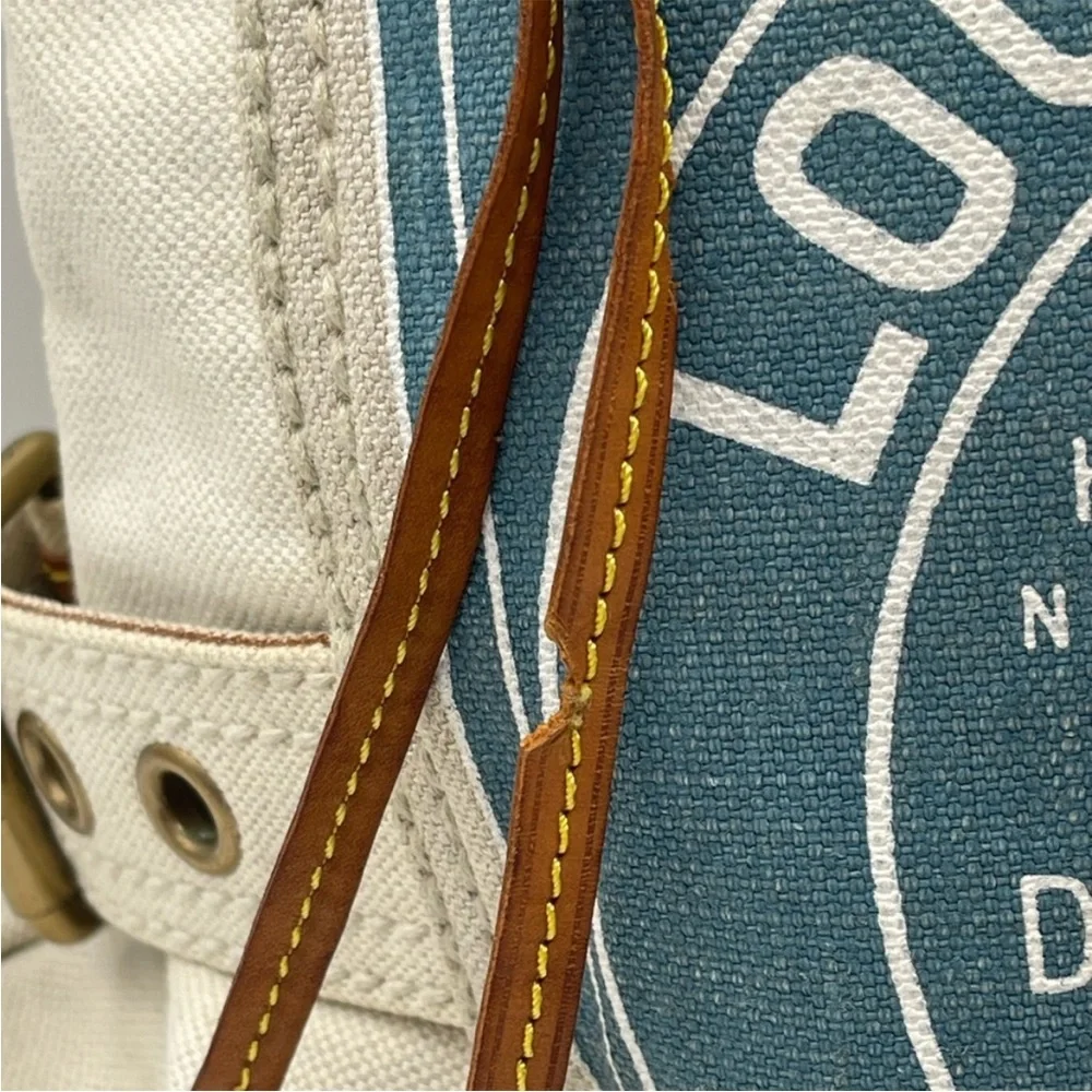 Louis Vuitton Globe Shopper Cruise Tote Bag Canvas Blue - Picture 4 of 16